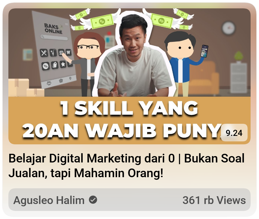 Ilustrasi sebuah funnel pemasaran digital dari awareness hingga advocacy