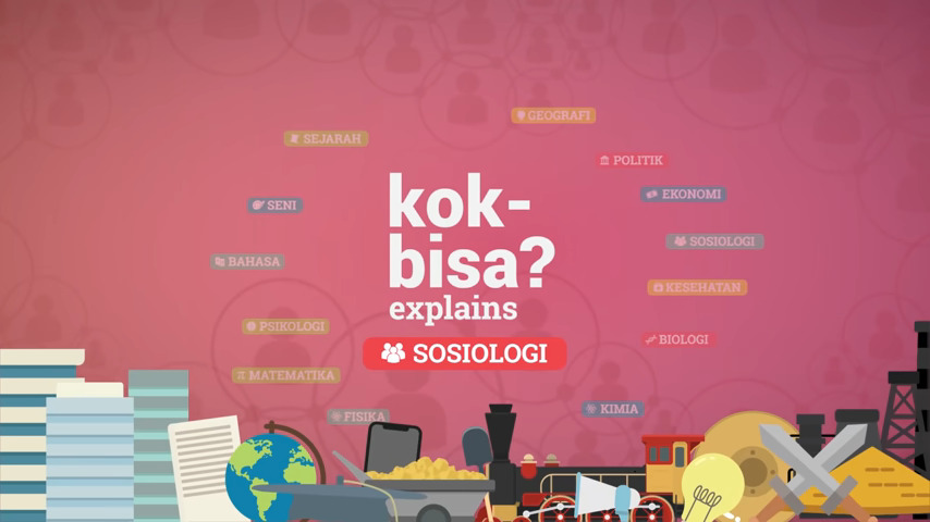 Ilustrasi jaringan sosial yang kompleks menghubungkan banyak orang